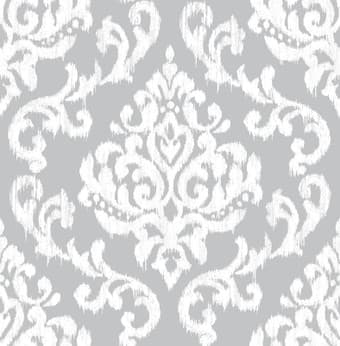 Indian Ink Damask Grey Mist Wallpaper - 103928_TILE_IKAT DAMASK GREY MIST_01.jpg