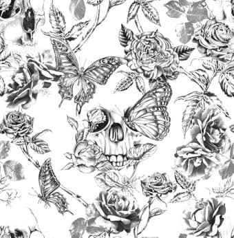 Skull Roses Wallpaper - 104560_TILE_01.jpg