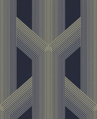 Lagom Geo Navy & Gold Wallpaper - 106762_TILE_LAGOM NAVY GOLD_01.jpg