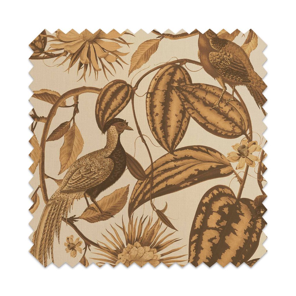 Amherst's Garden Gold Roman Blind