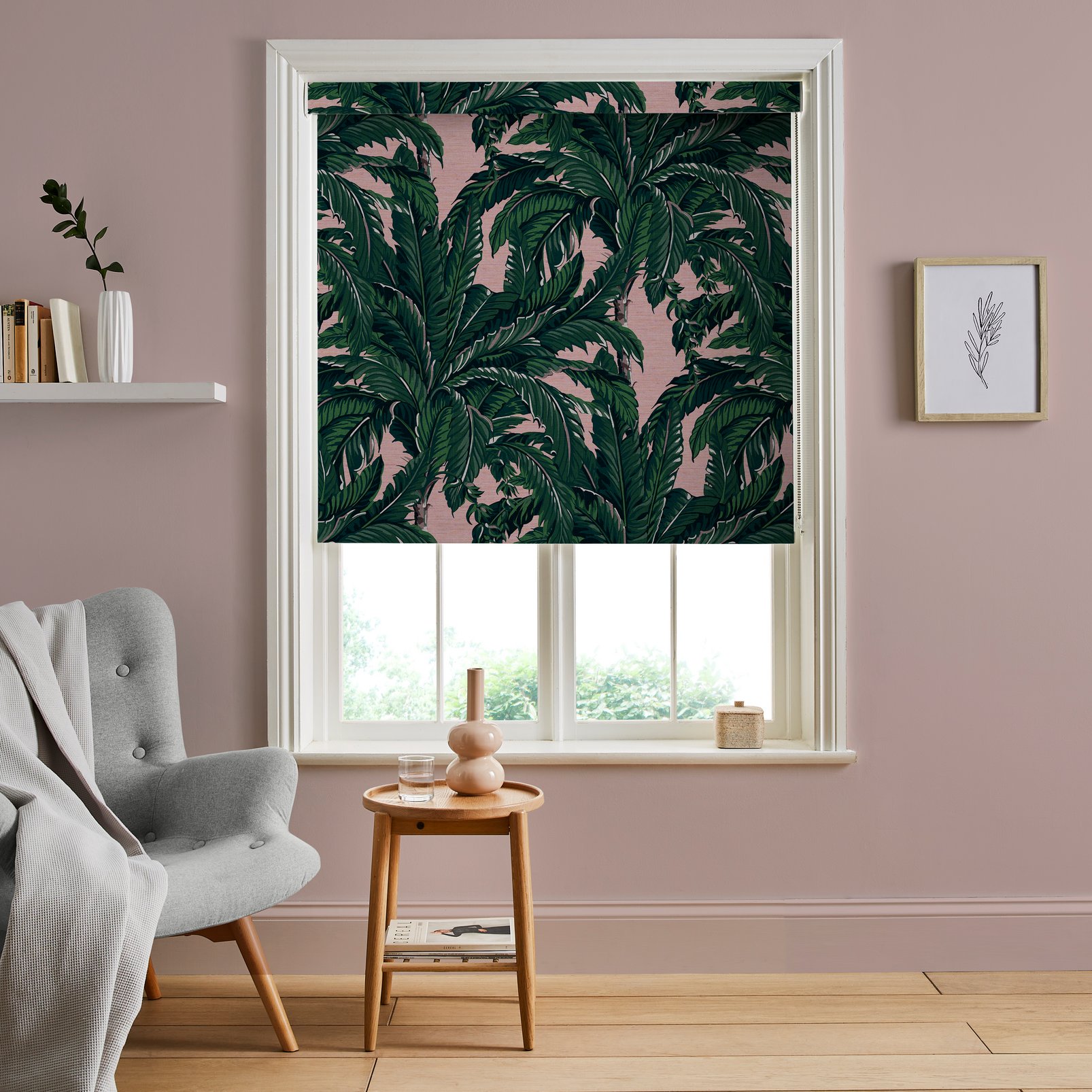 Daintree Palm Blush Roller Blind - 121254rol_ROOMSET_01.jpg