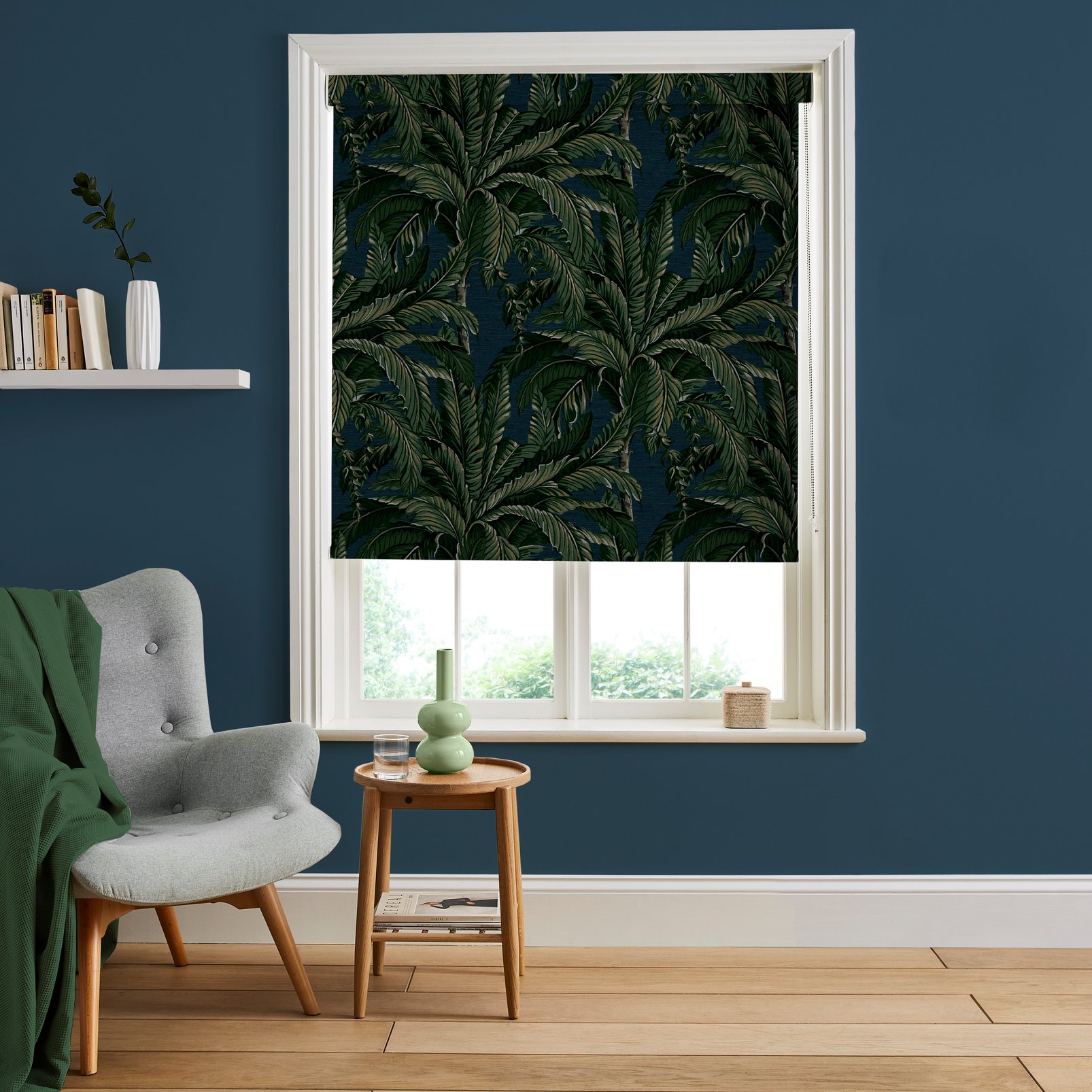 Daintree Palm Midnight Roller Blind - 121257rol_ROOMSET_01.jpg