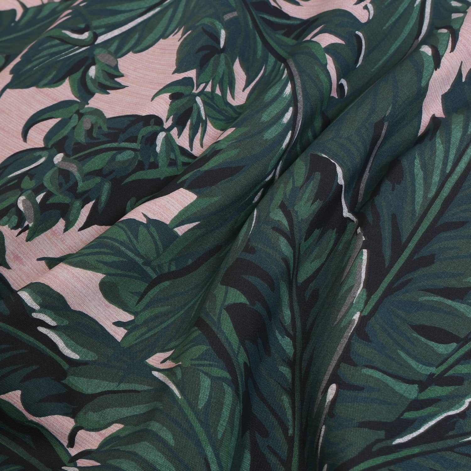 Daintree Palm Blush Roman Blind