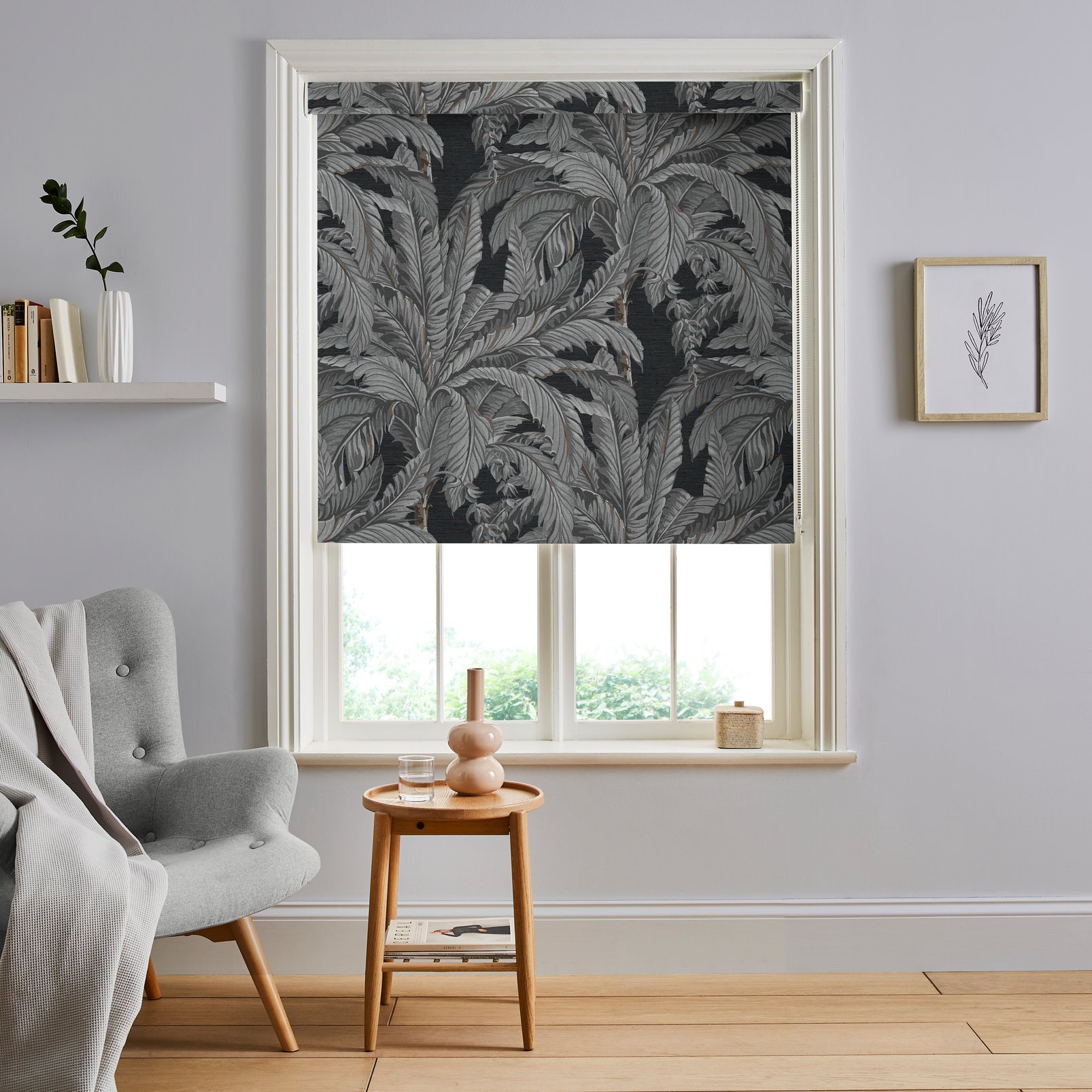 Daintree Palm Sterling Roller Blind - 121263rol_ROOMSET_01.jpg