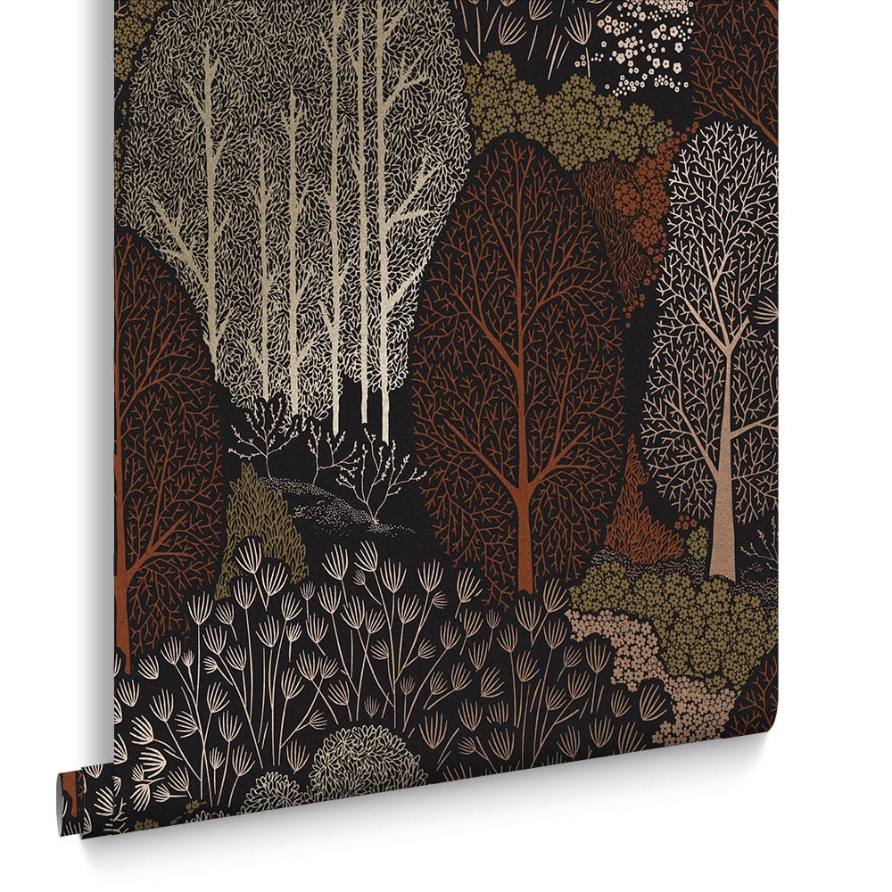 Scandiscape Alizarin Wallpaper