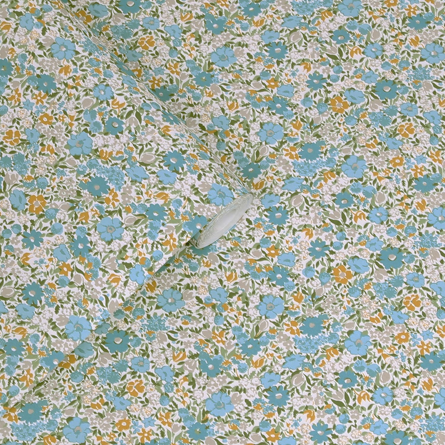 Laura Ashley Loveston Newport Blue Wallpaper