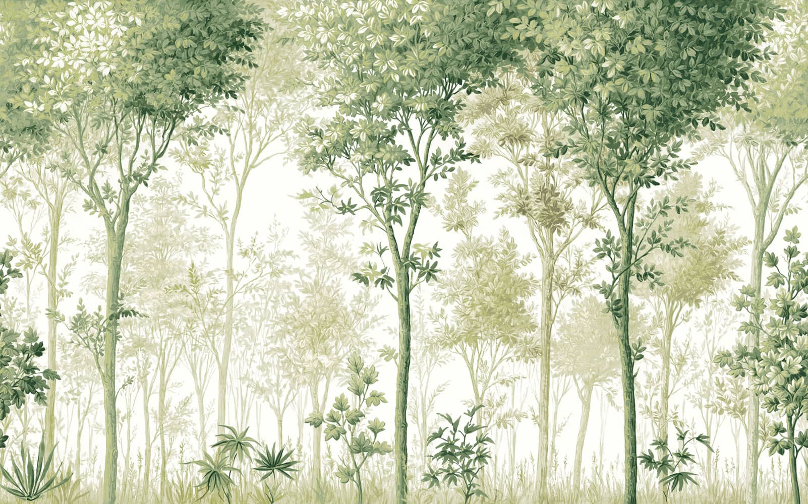 Coppice Forest Sage Bespoke Mural