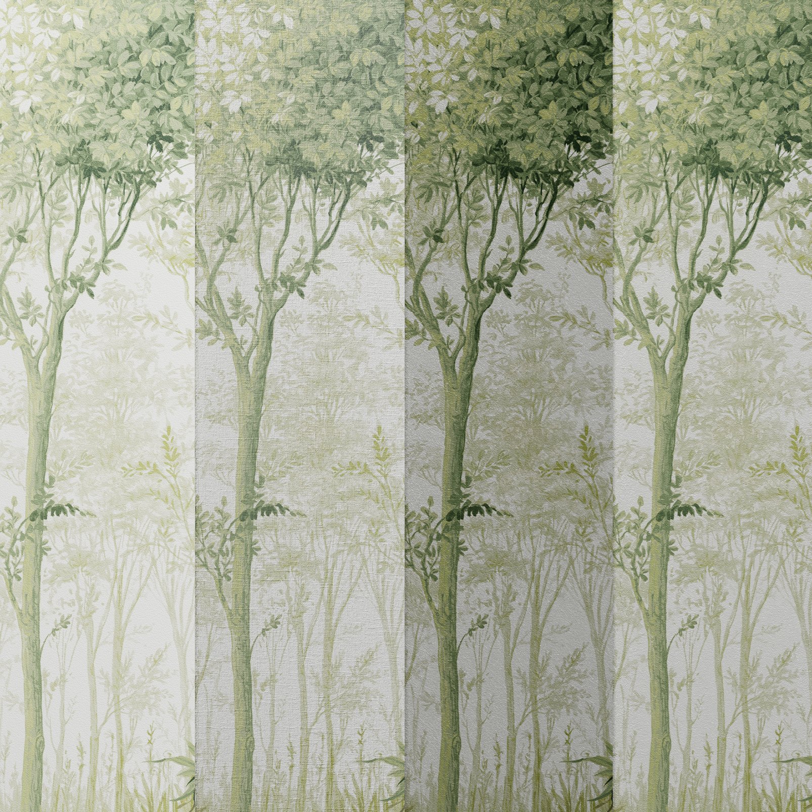 Coppice Forest Sage Bespoke Mural substrate information