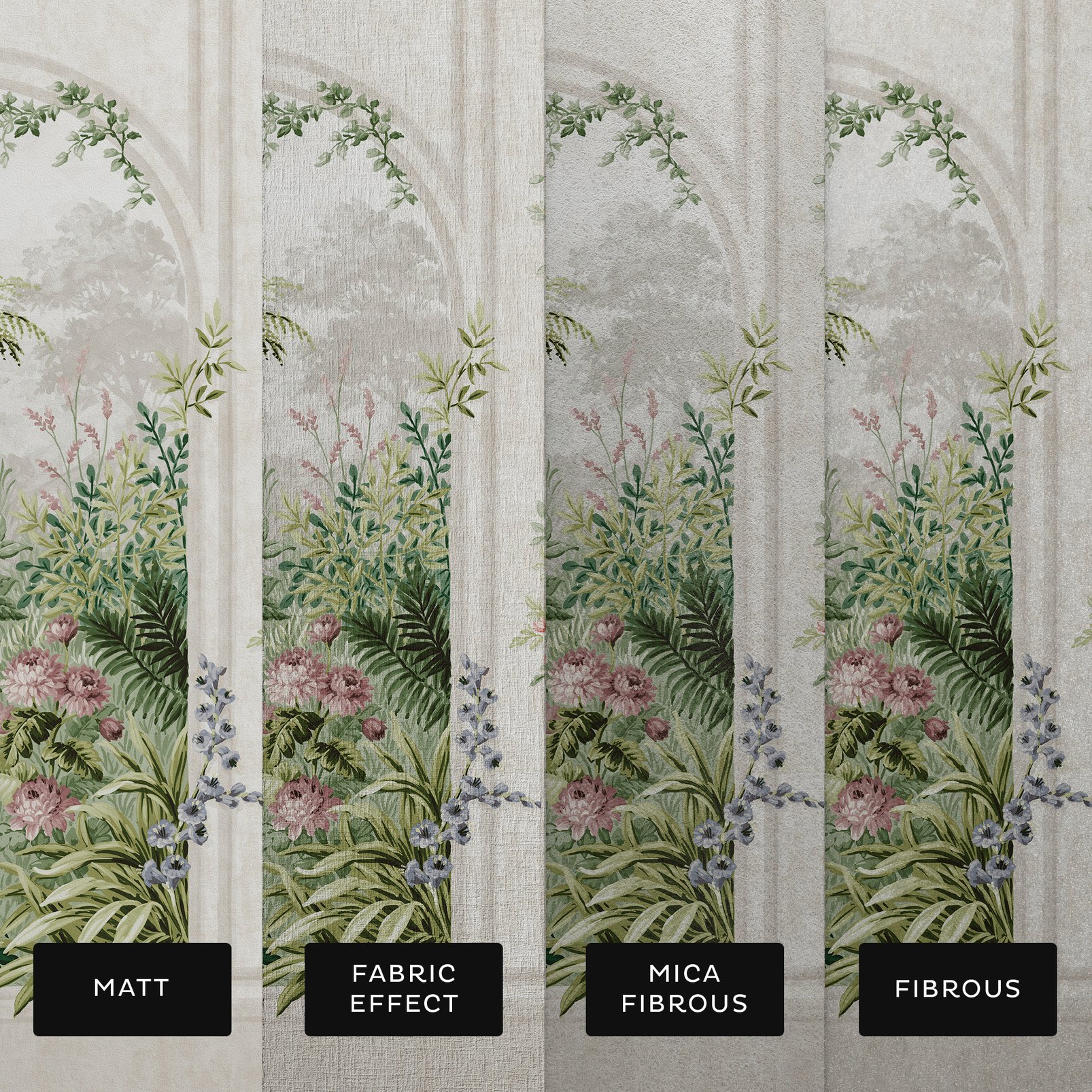 Angkor Jungle Dusk Bespoke Mural substrate information