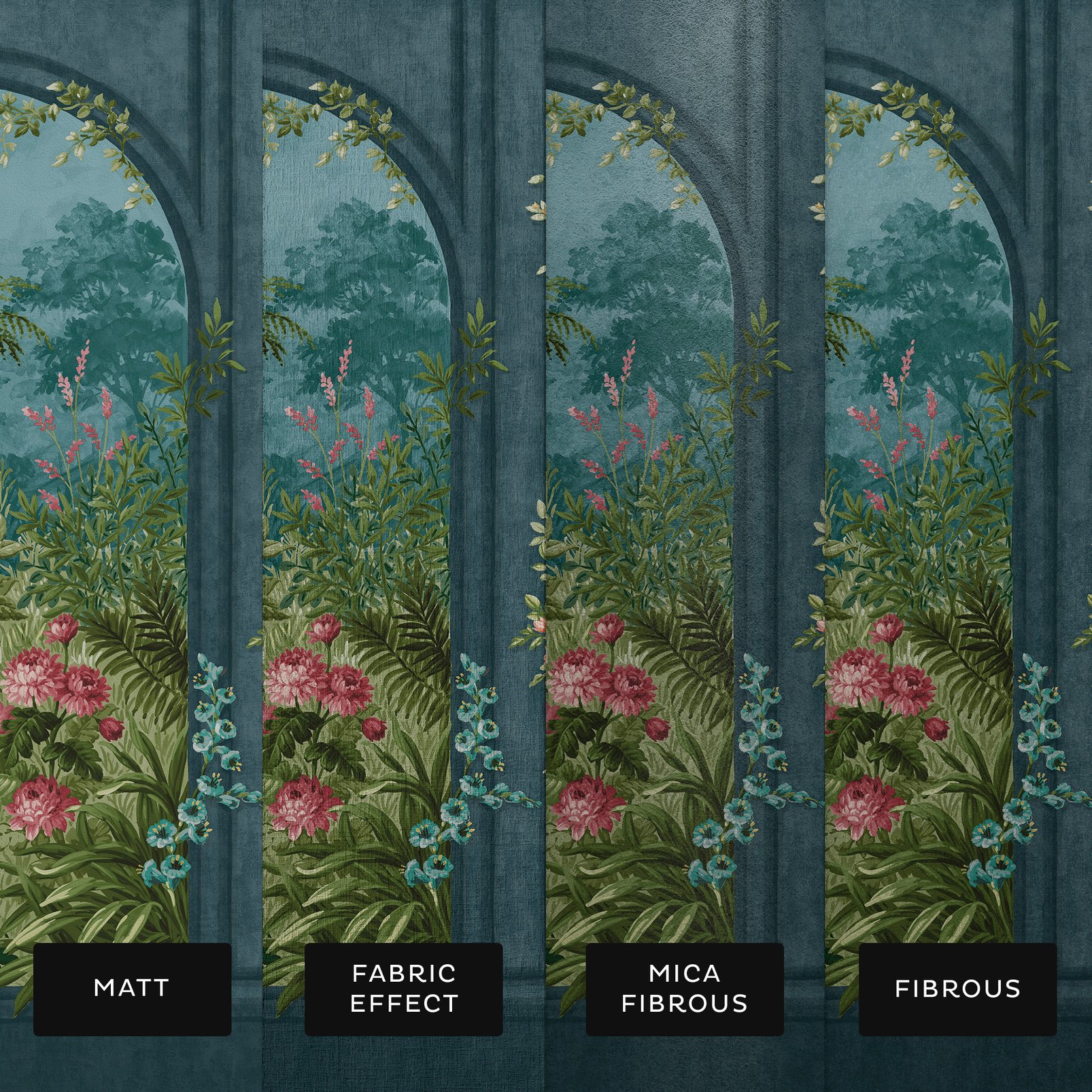 Angkor Jungle Night Bespoke Mural substrate information