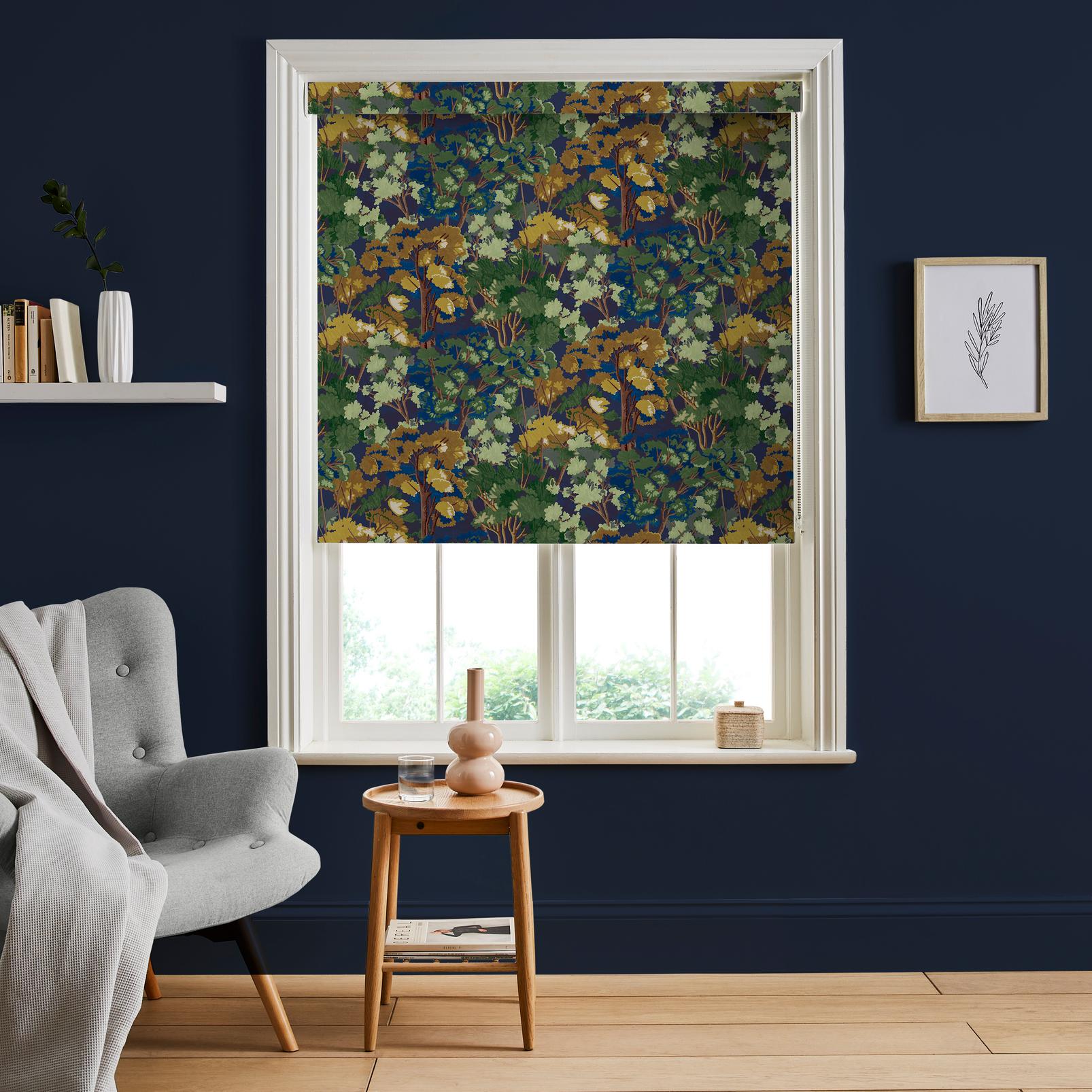 Folklore Tree Midnight Roller Blind - 122568rol_ROOMSET_01.jpg