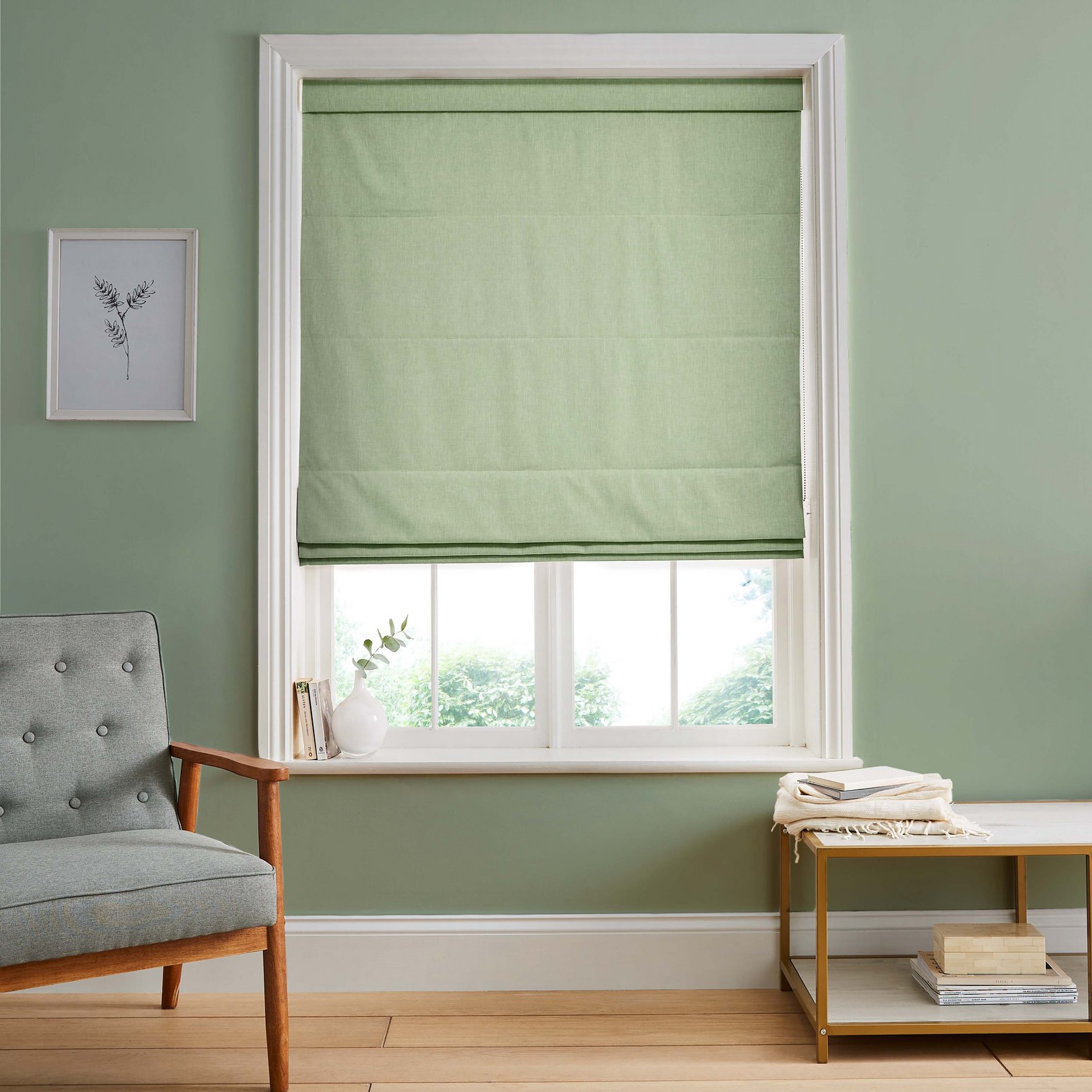 Campanile Soft Green Roman Blind - 116075rom_ROOMSET_01.jpg