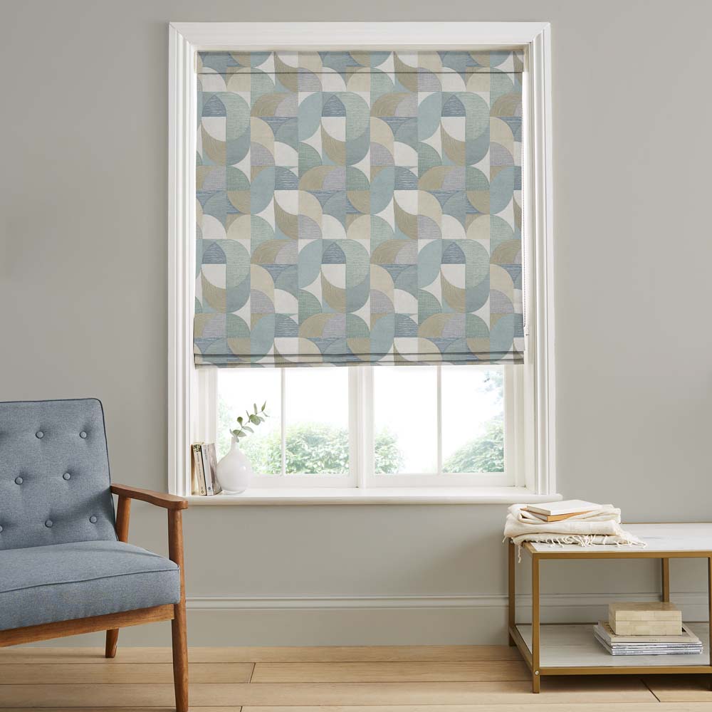 Stitch Craze Calm Roman Blind