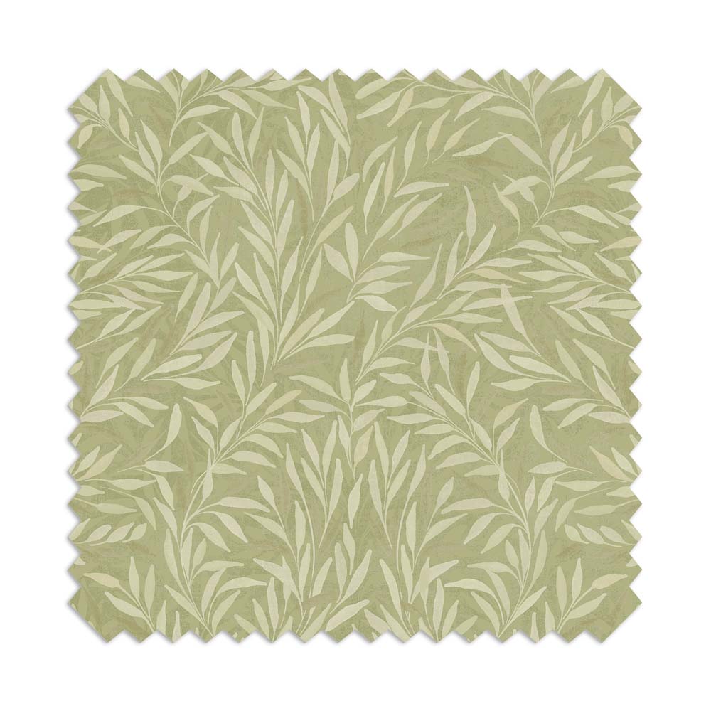 Salix Leaves Sage Roman Blind