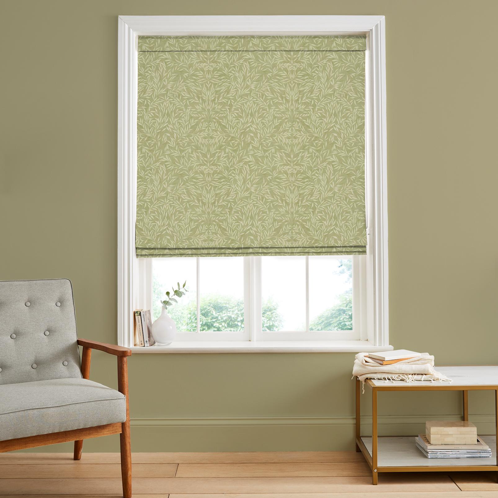 Salix Leaves Sage Roman Blind - 122465rom_ROOMSET_01.jpg