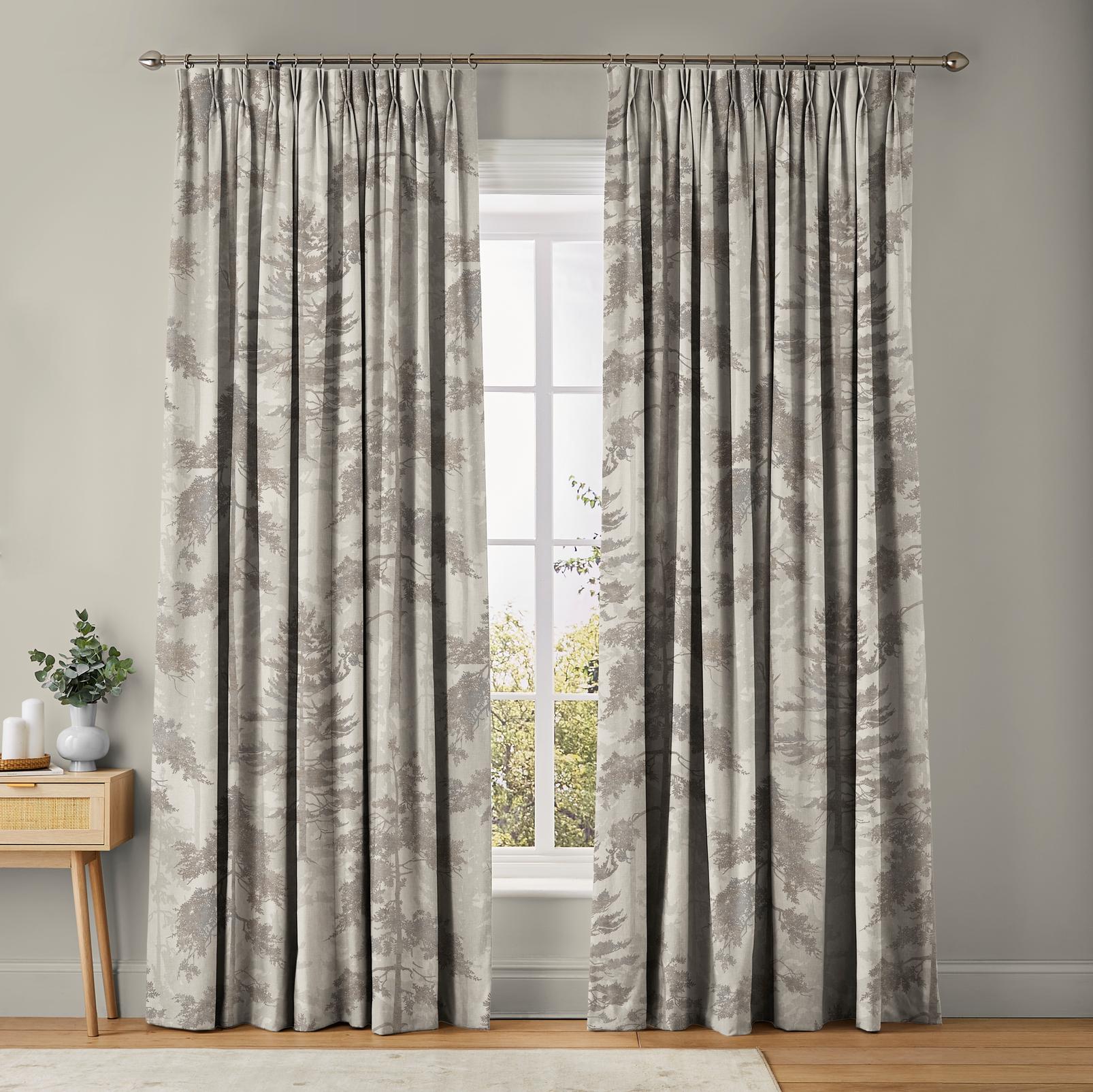Norse Forest Stone Curtains in a Roomset