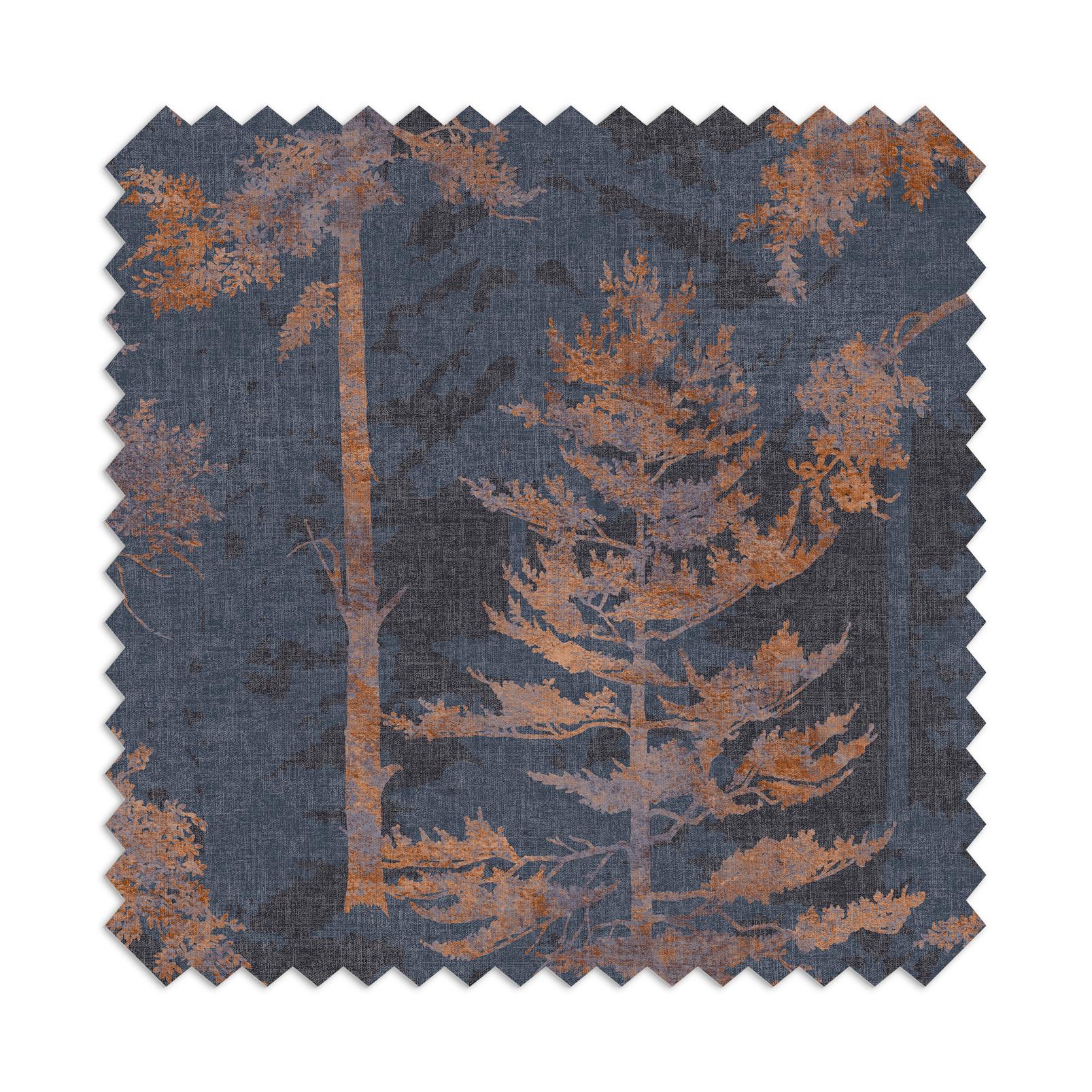 Norse Forest Navy & Bark Curtains - 122451cur_DETAIL_01.jpg
