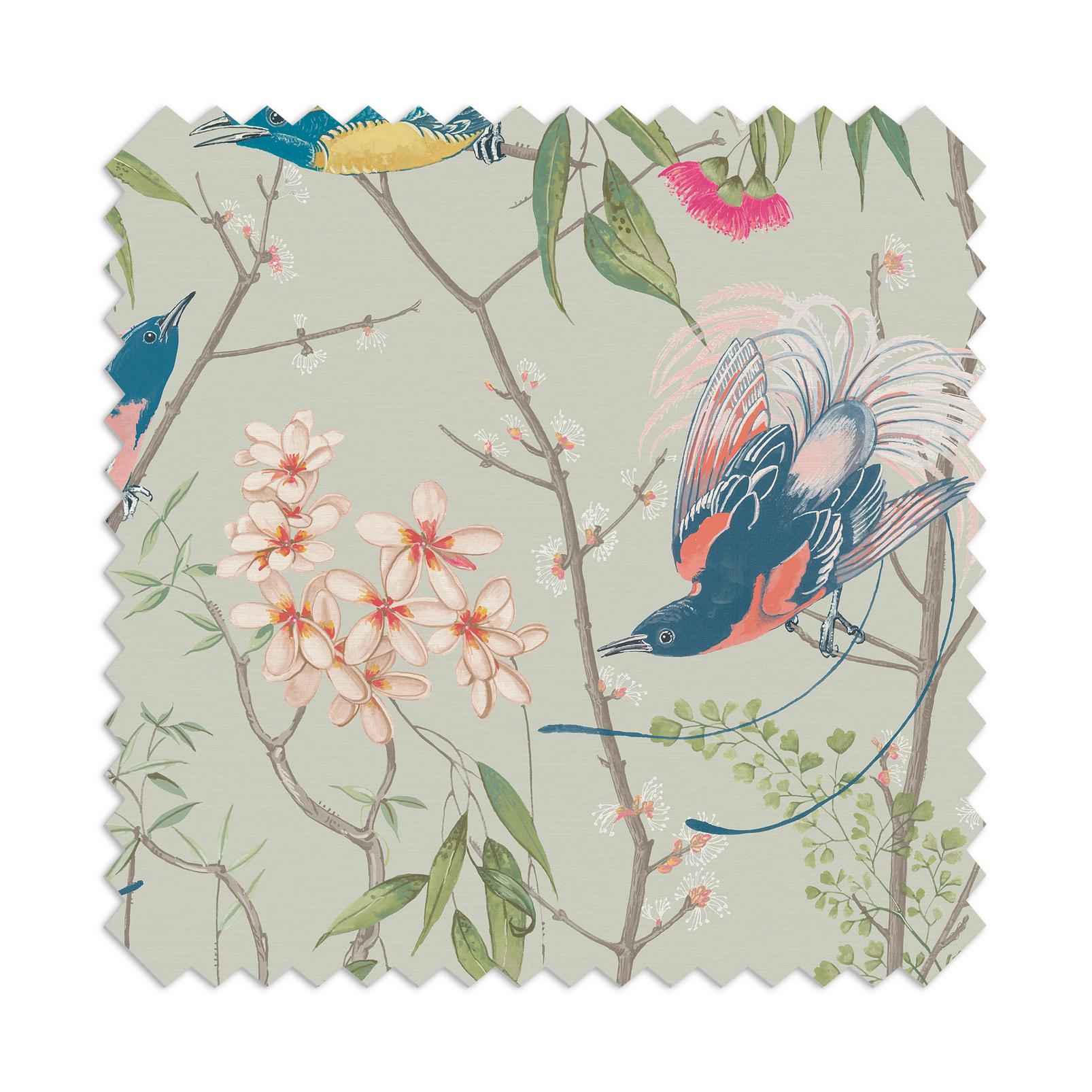 Clavering Birds Morning Curtains close up image