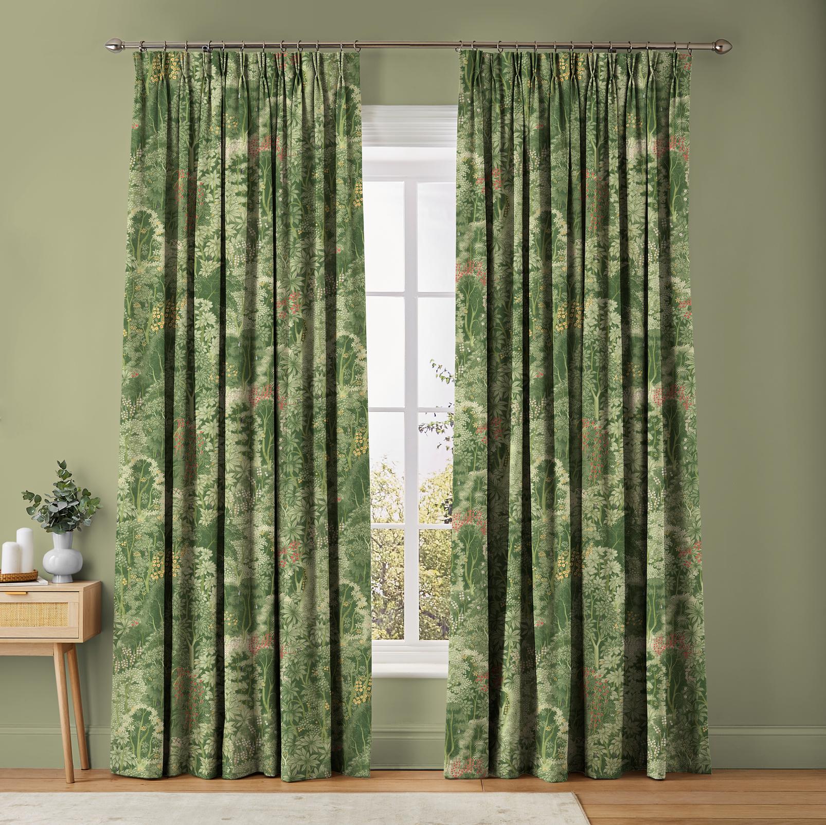 New Eden Viridis Curtains in a Roomset