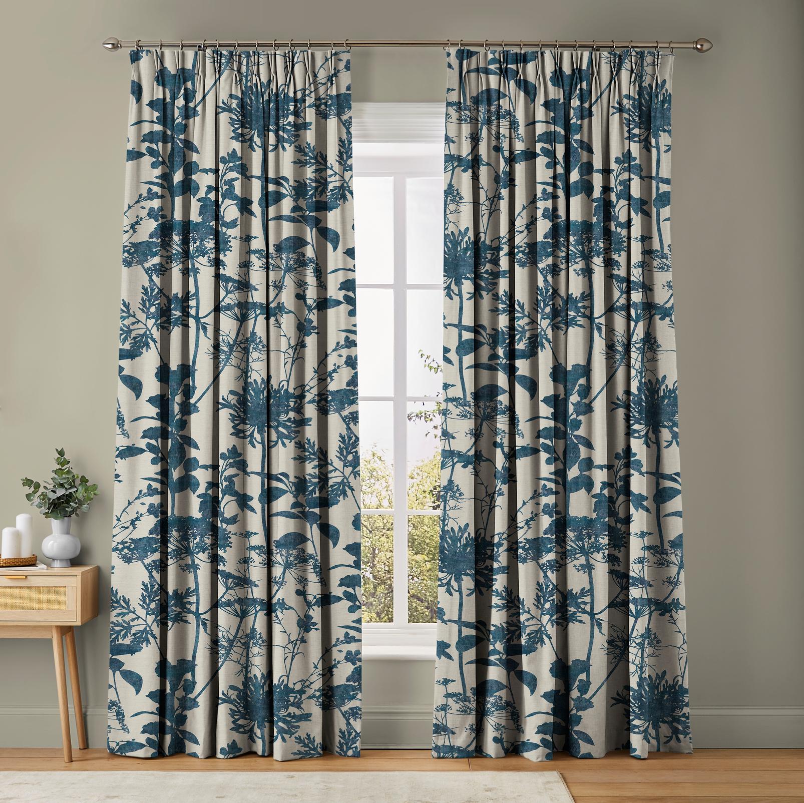 Esther Ink Curtains in a Roomset