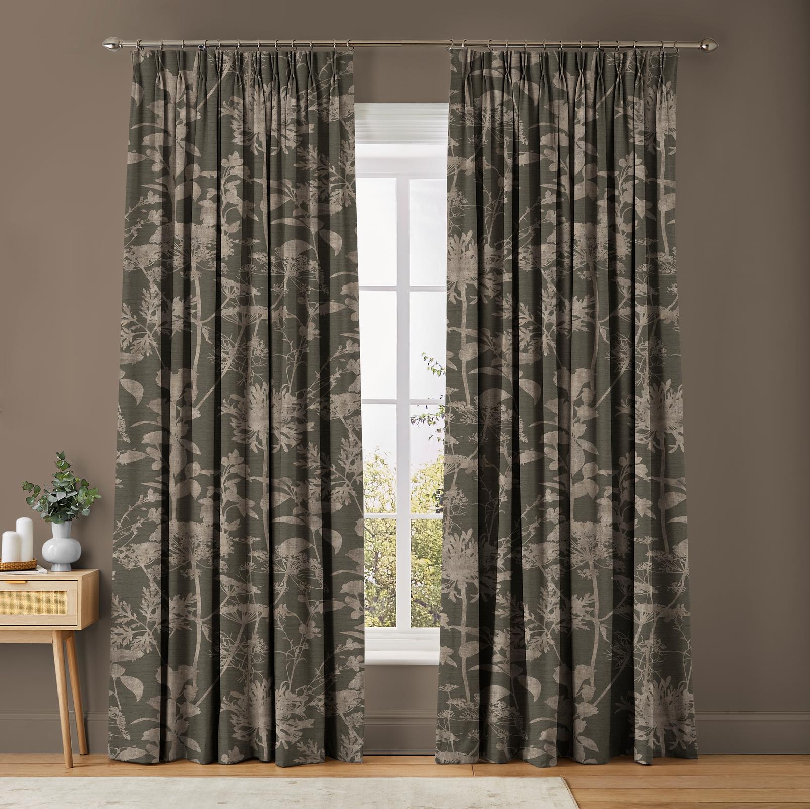 Esther Chocolate Curtains in a Roomset