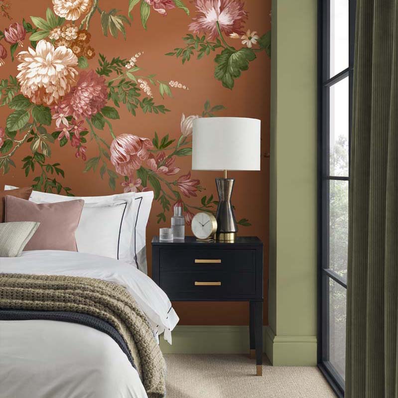 Hague Fleurs Saffron Bespoke Mural