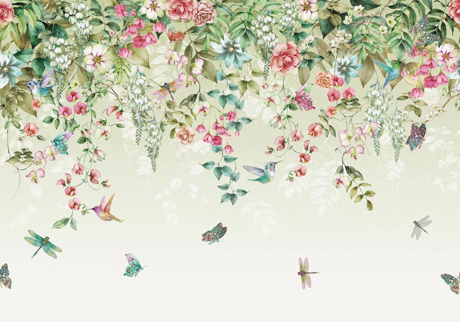 Ethereal Floral Viridis Bespoke Mural - 122039_MAINTILE_01.jpg