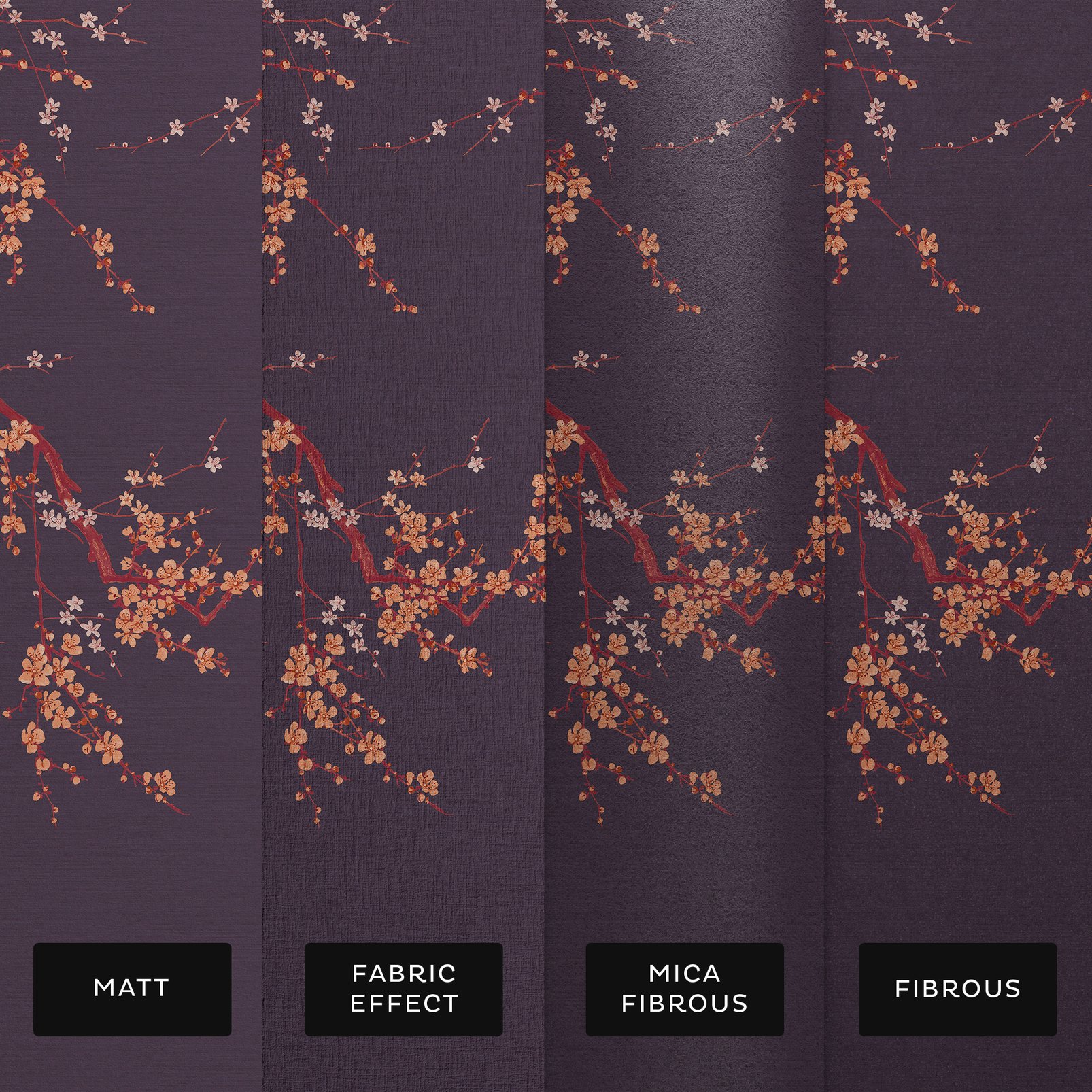 Sakura Sunset Bespoke Mural substrate information