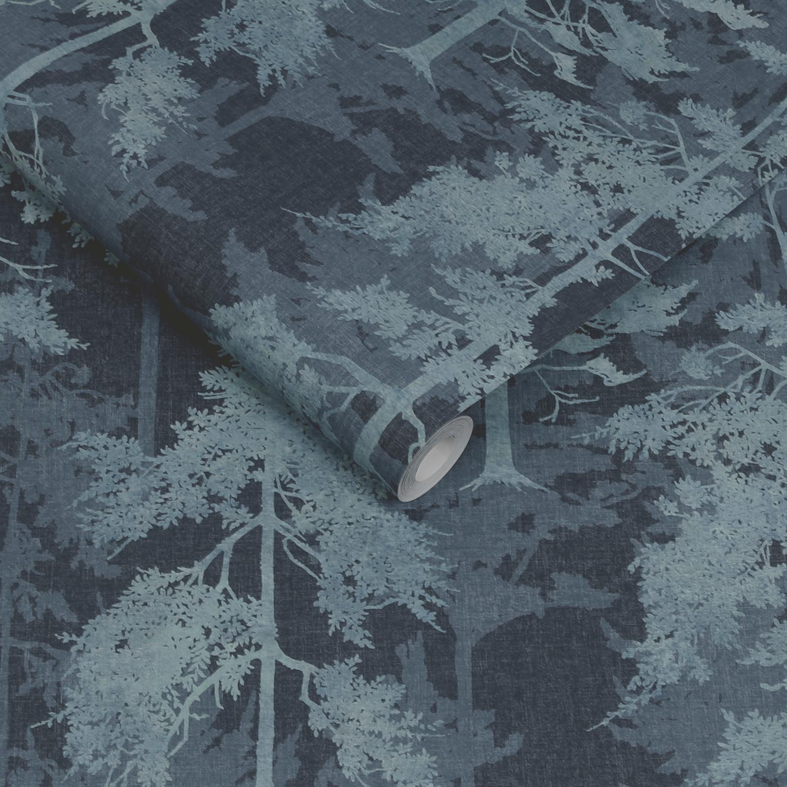 Norse Forest Navy Wallpaper - 121426_ROLLSHOT_01.jpg