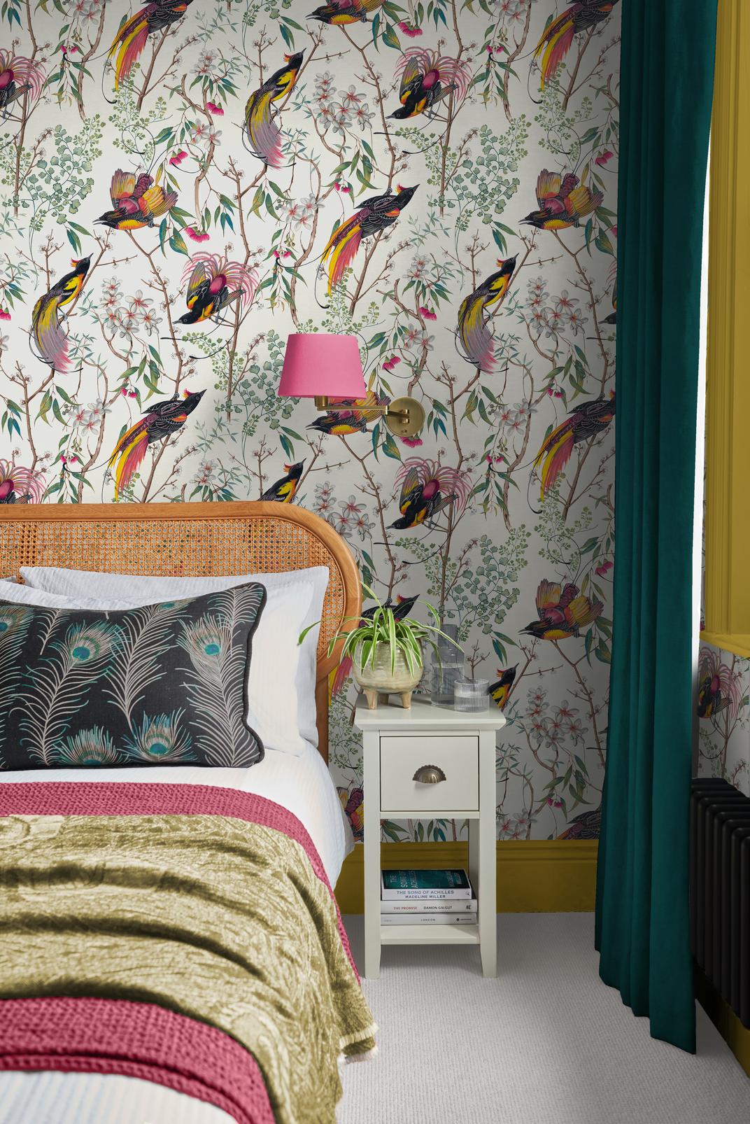 Clavering Birds Day Wallpaper - 121448_ROOMSET_01.jpg