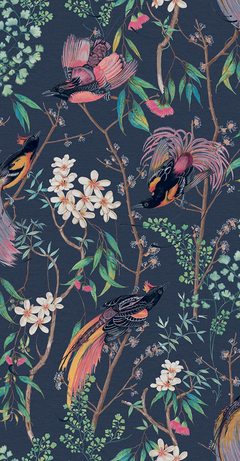 Clavering Birds Night Wallpaper - 121450_TILE_01.jpg