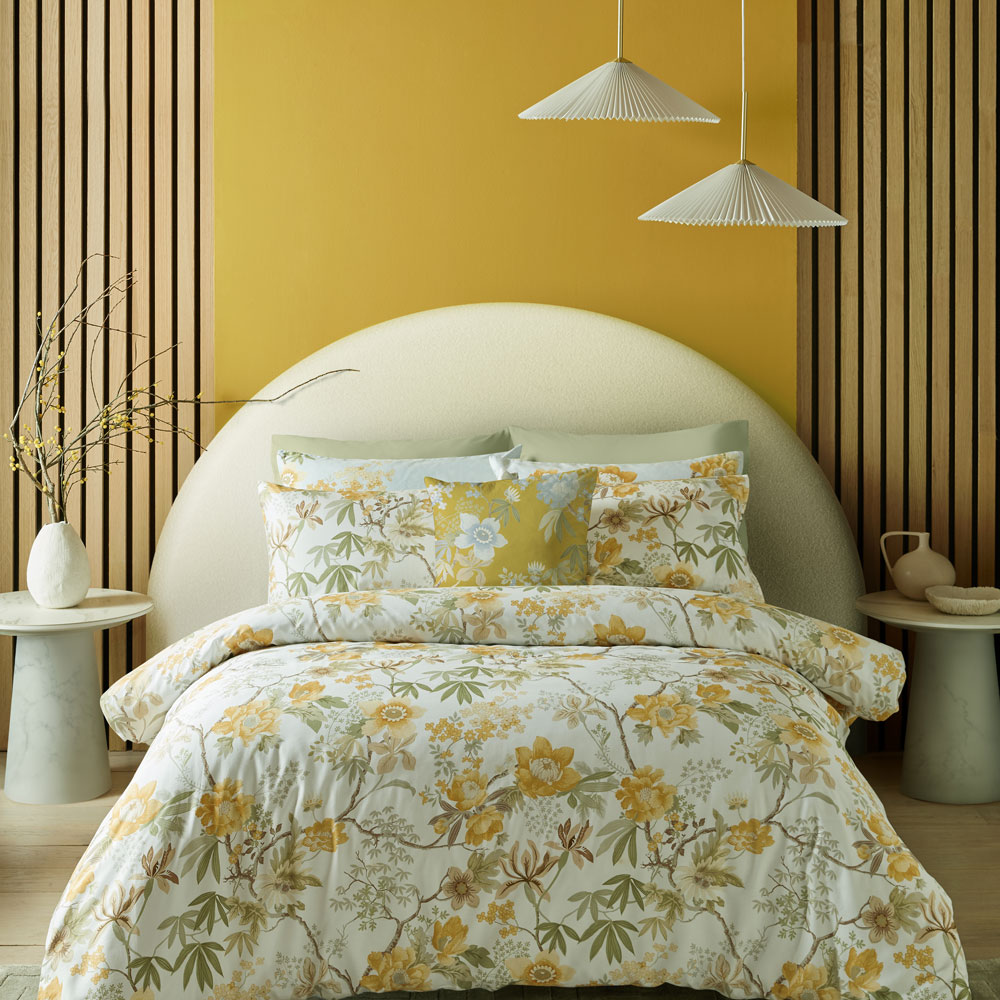 Kimono Dreams Yellow Duvet Cover Set