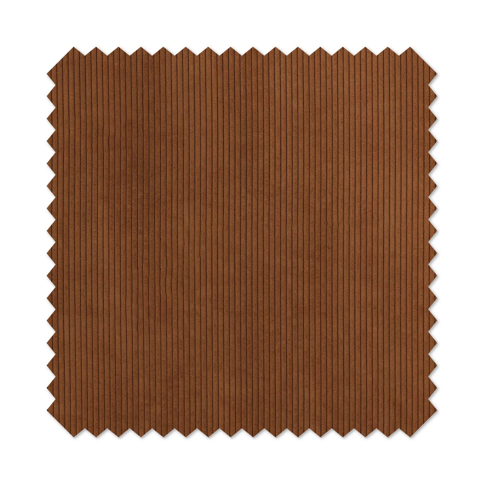 Corduroy Burnt Orange Curtains close up image