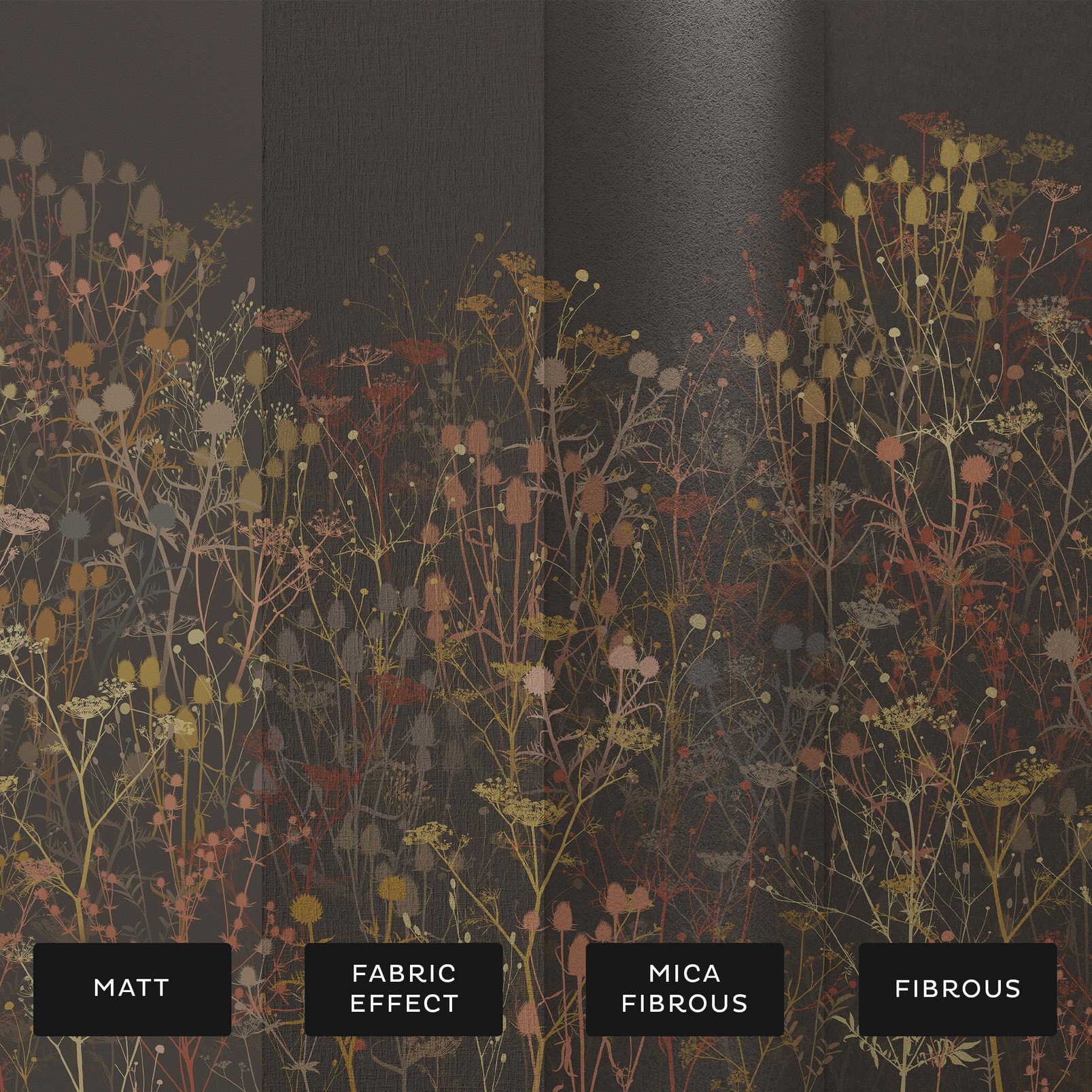 Tania's Garden Cocoa Bespoke Mural substrate information