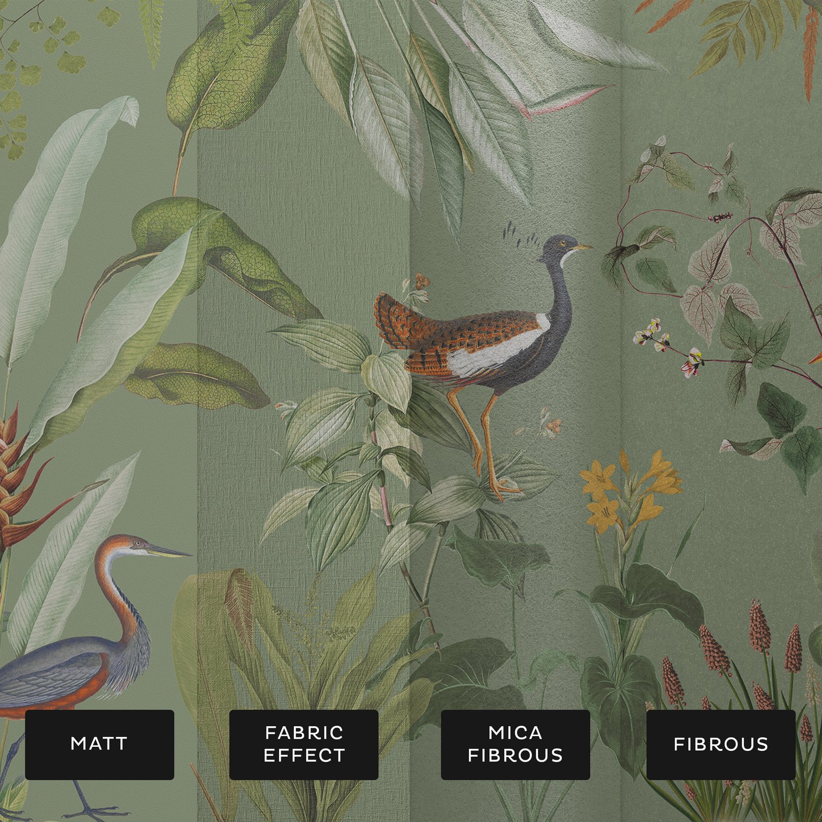 Glasshouse Sage Bespoke Mural substrate information
