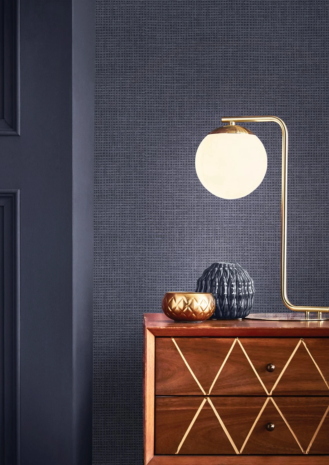 Rustic Weft Denim Wallpaper - 124092_ROOMSET_01.jpg