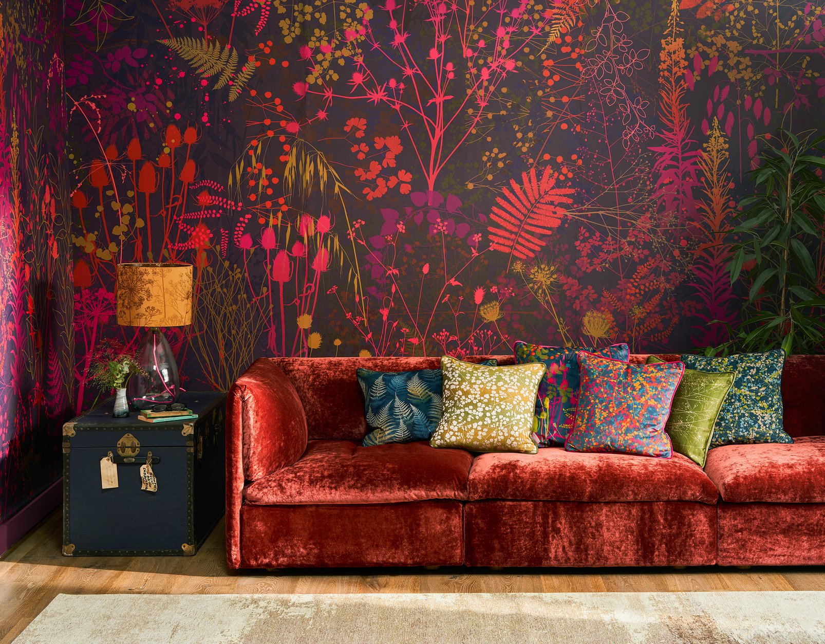 Serendipity Spice Bespoke Mural in a Roomset