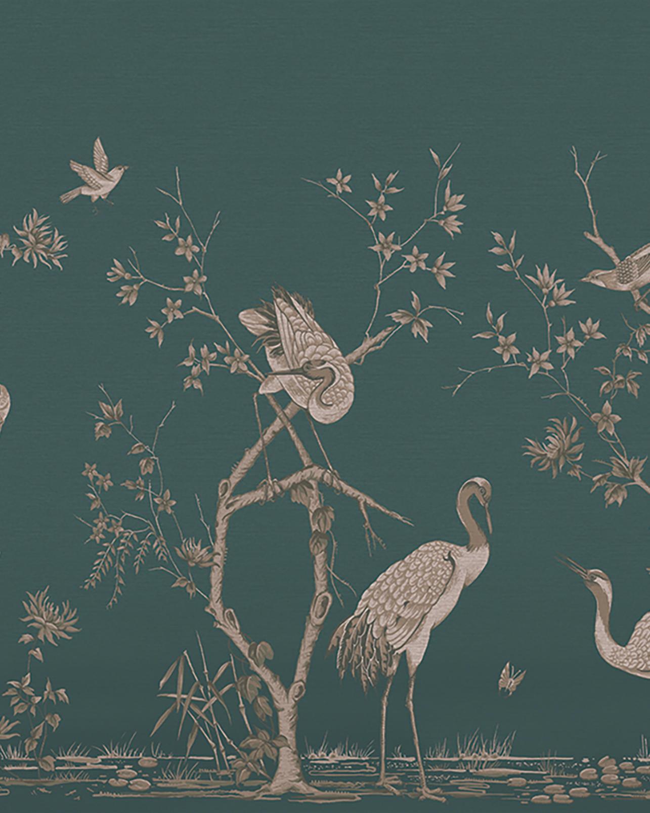 Grazing Cranes Twilight BeSpoke Mural - 124769_TILE_01.jpg