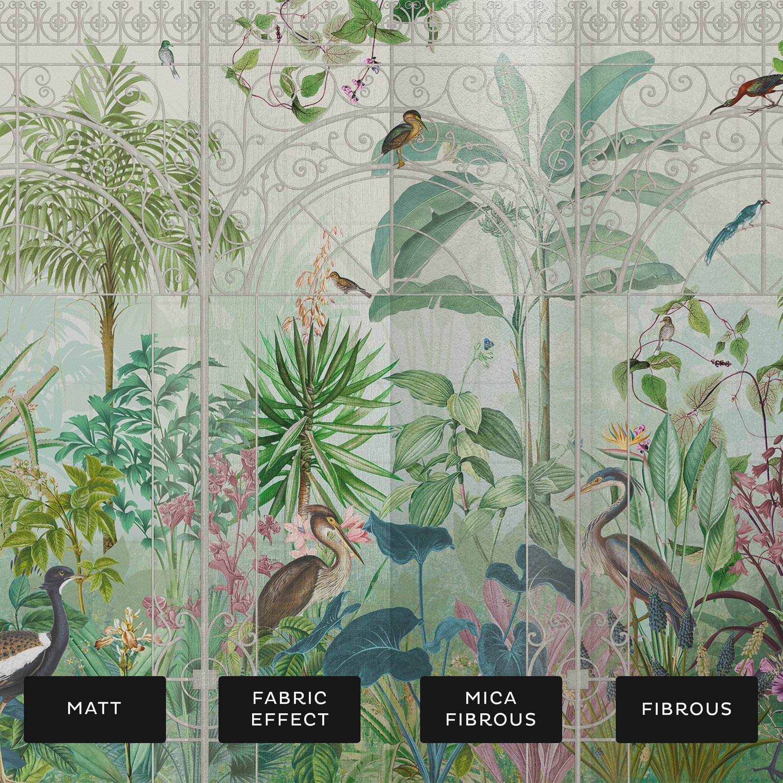 Into The Glasshouse Day Bespoke Mural substrate information