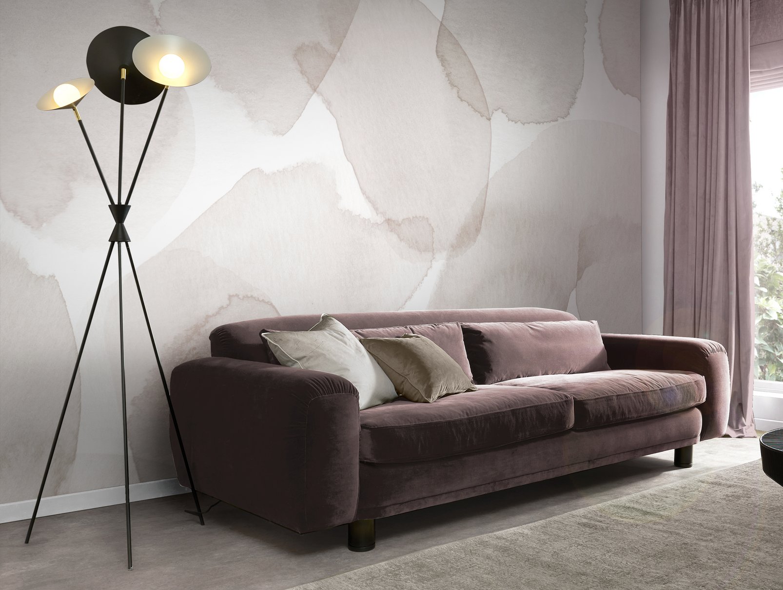 Watercolour Stills Pebble Bespoke Mural - 124827_ROOMSET_01.jpg