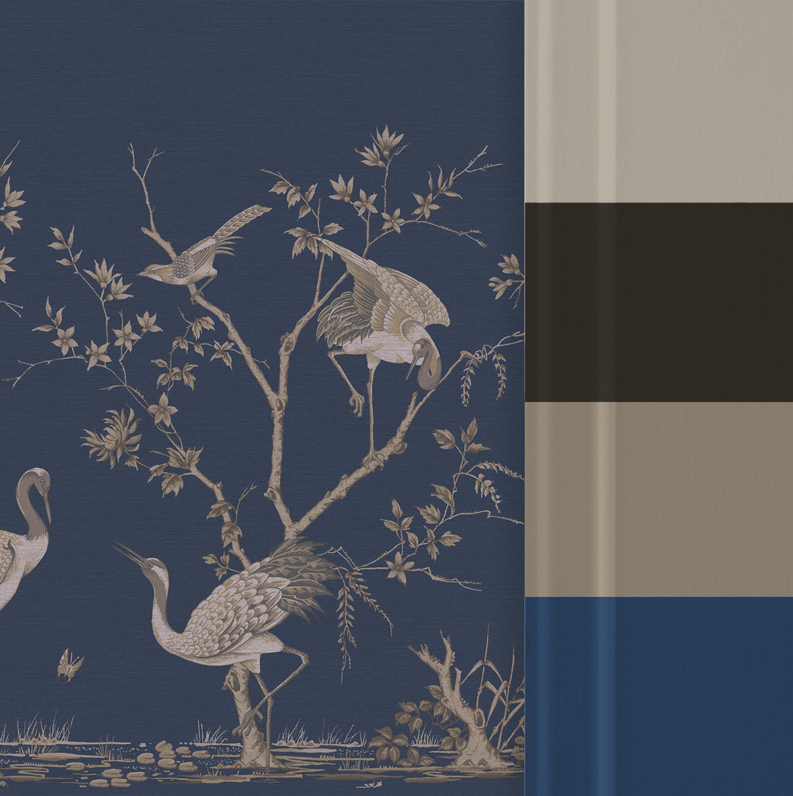 Grazing Cranes Midnight Bespoke Mural - 124762_FLATLAY_01.jpg