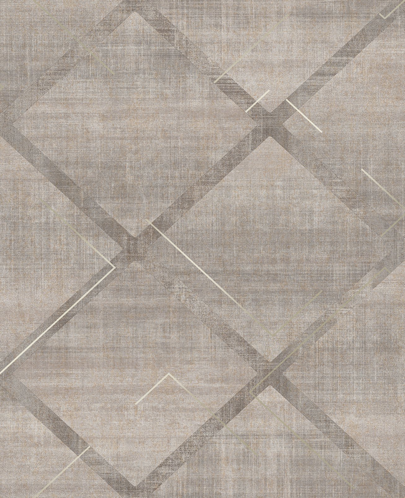 Lorenzo Geo Grey Wallpaper design
