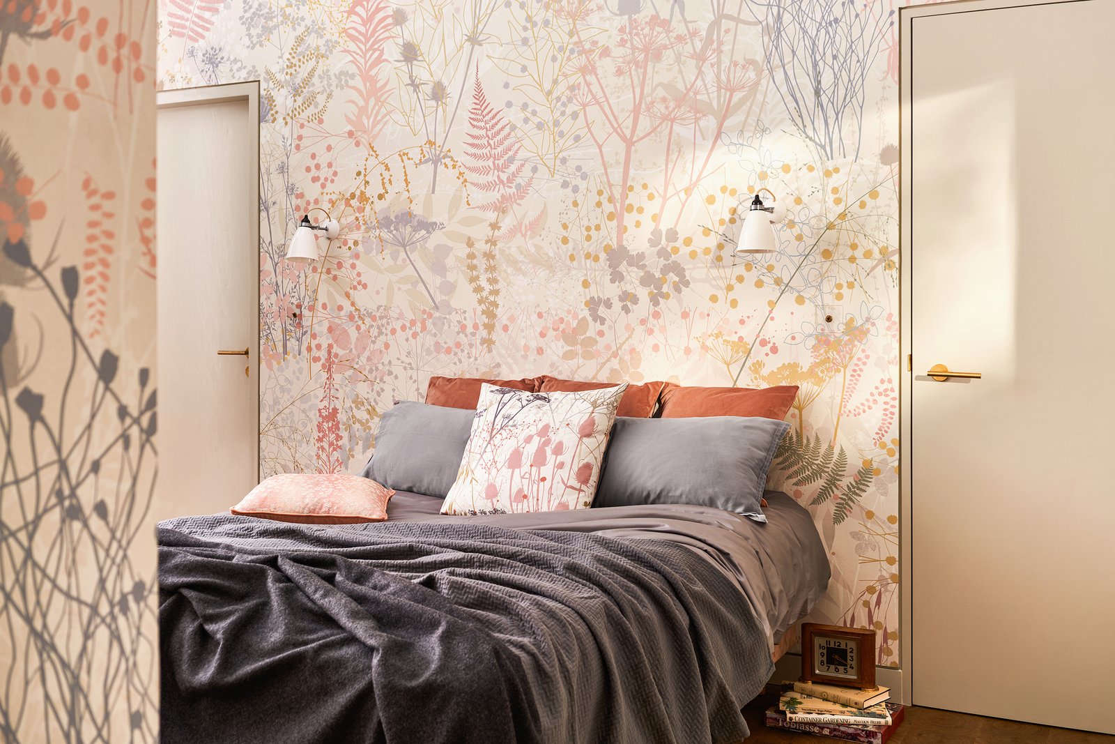 Serendipity Soft Stone Bespoke Mural in a Roomset