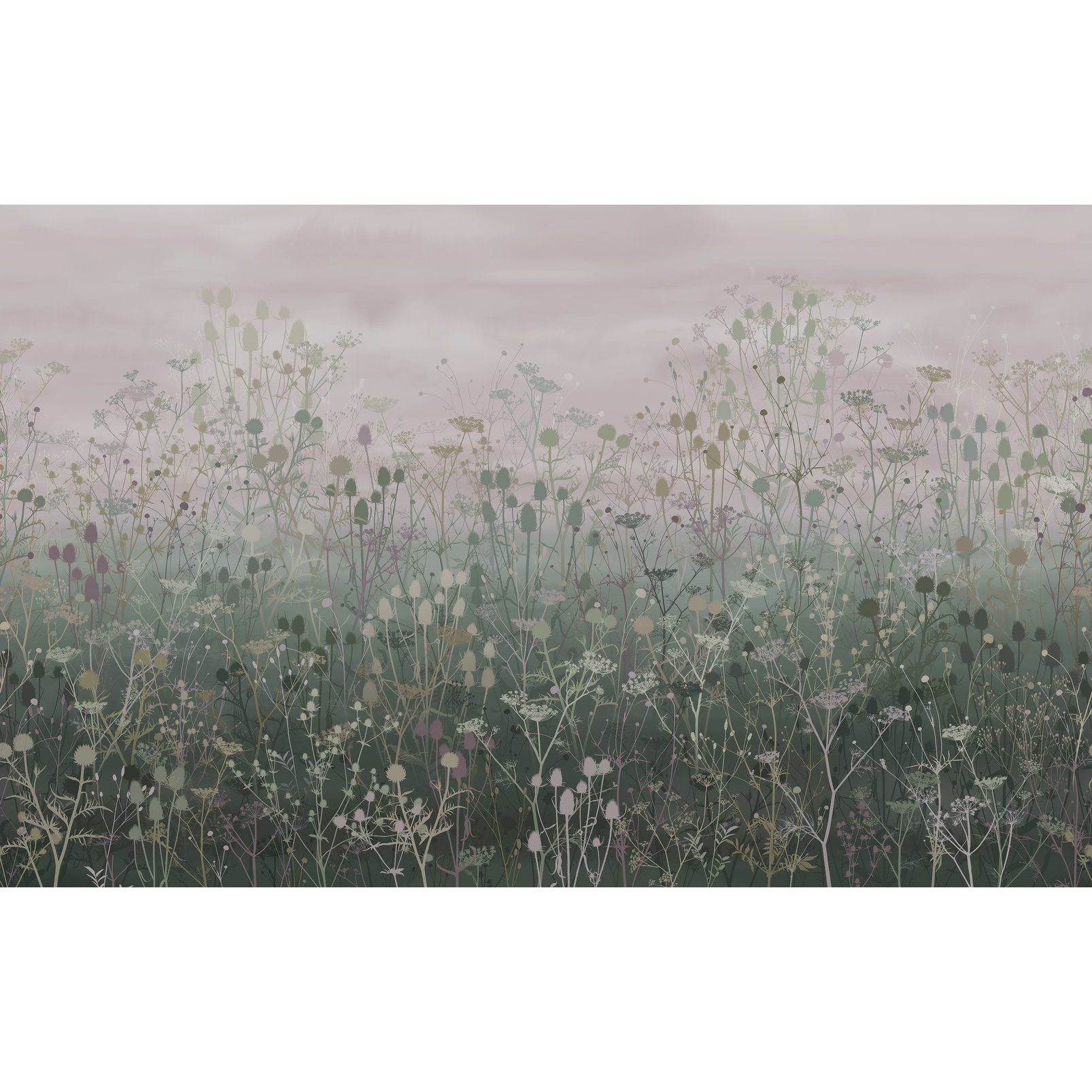 Tania's Garden Heather Bespoke Mural design