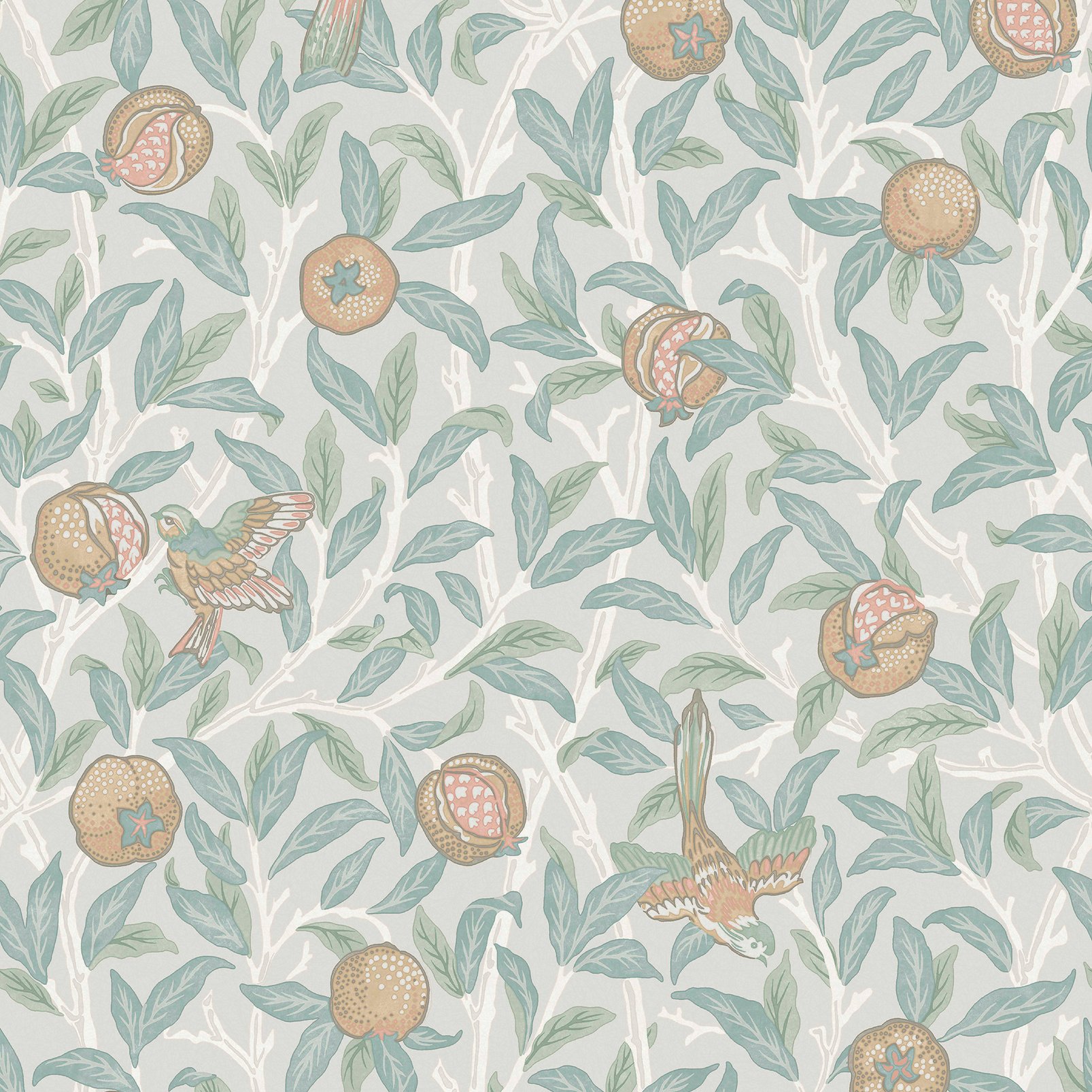 Bird & Pomegranate Duck Egg Wallpaper - 124261_TILE_BIRD & POMEGRANATE DUCK EGG_01.jpg