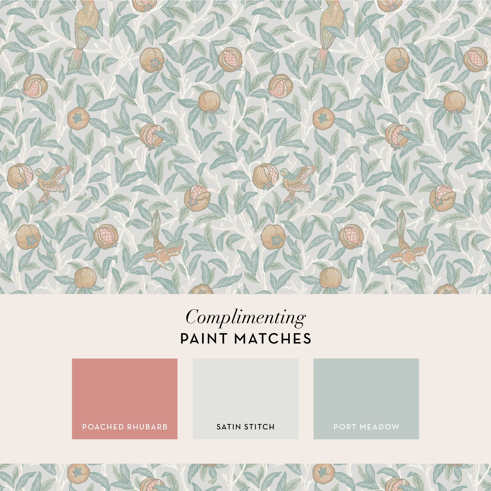 Bird & Pomegranate Duck Egg Wallpaper - 124261_FLATLAY_BIRD & POMEGRANATE DUCK EGG_01.jpg