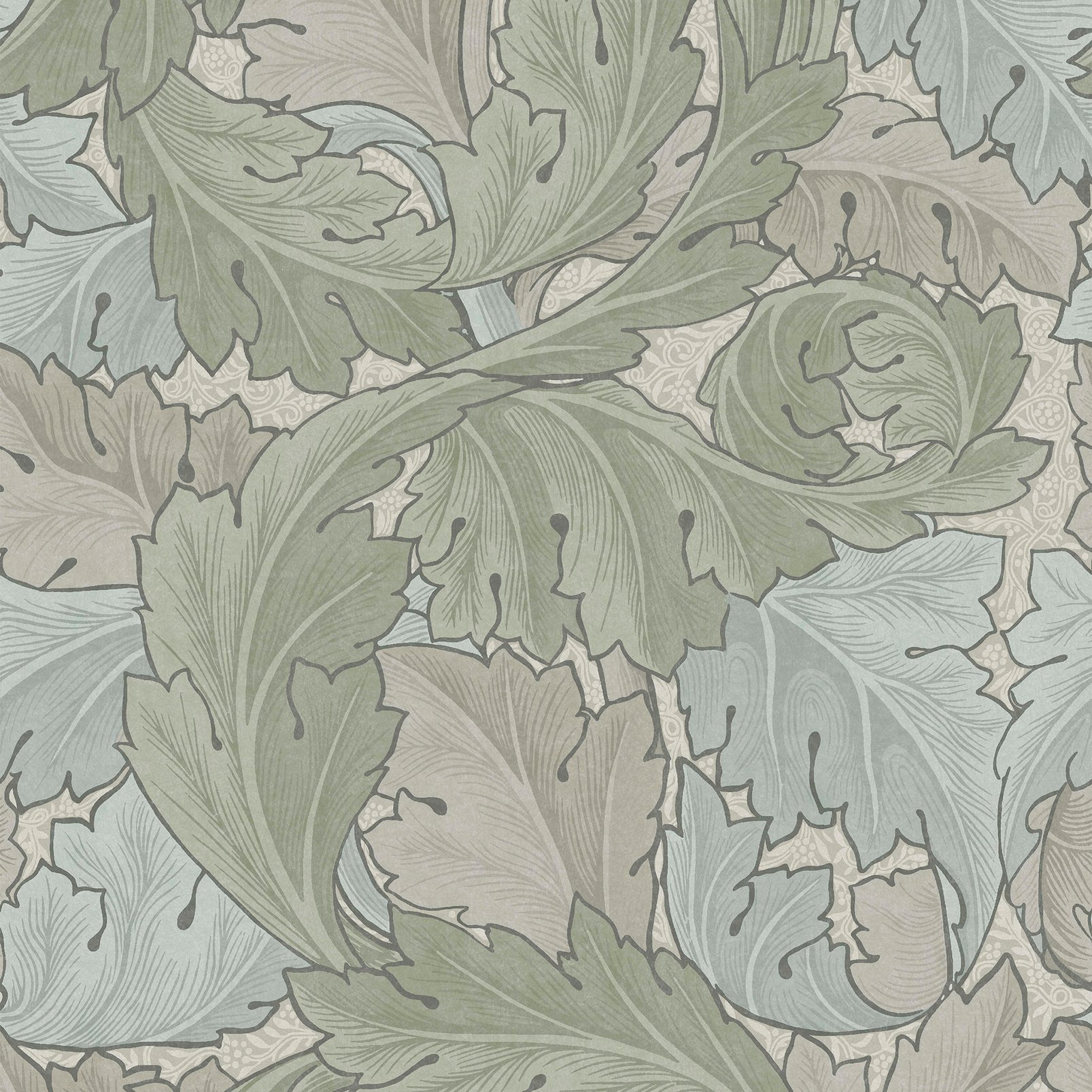 Acanthus Sage & Duck Egg Wallpaper - 124228_TILE_ACANTHUS SAGE & DUCK EGG_01.jpg