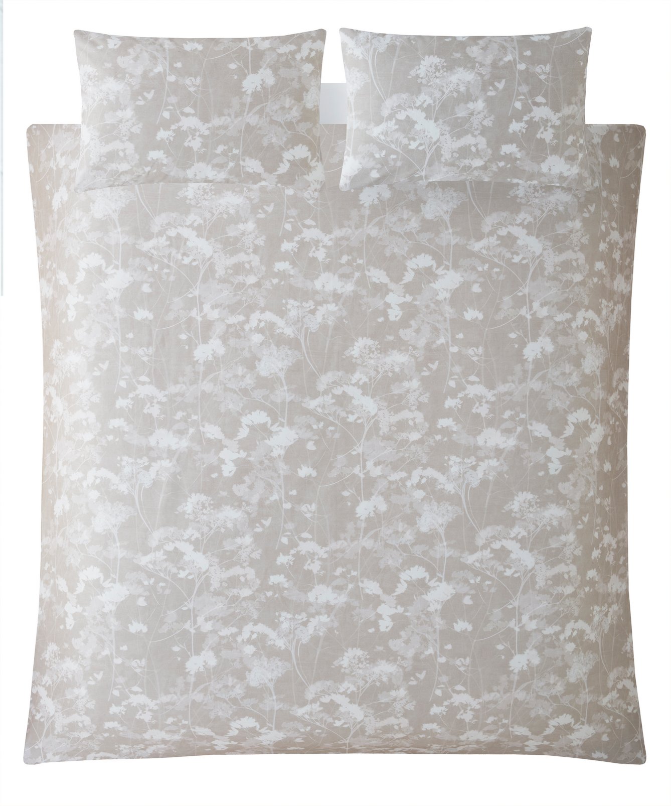 Flower Press Indigo Duvet Cover Set flatlay image