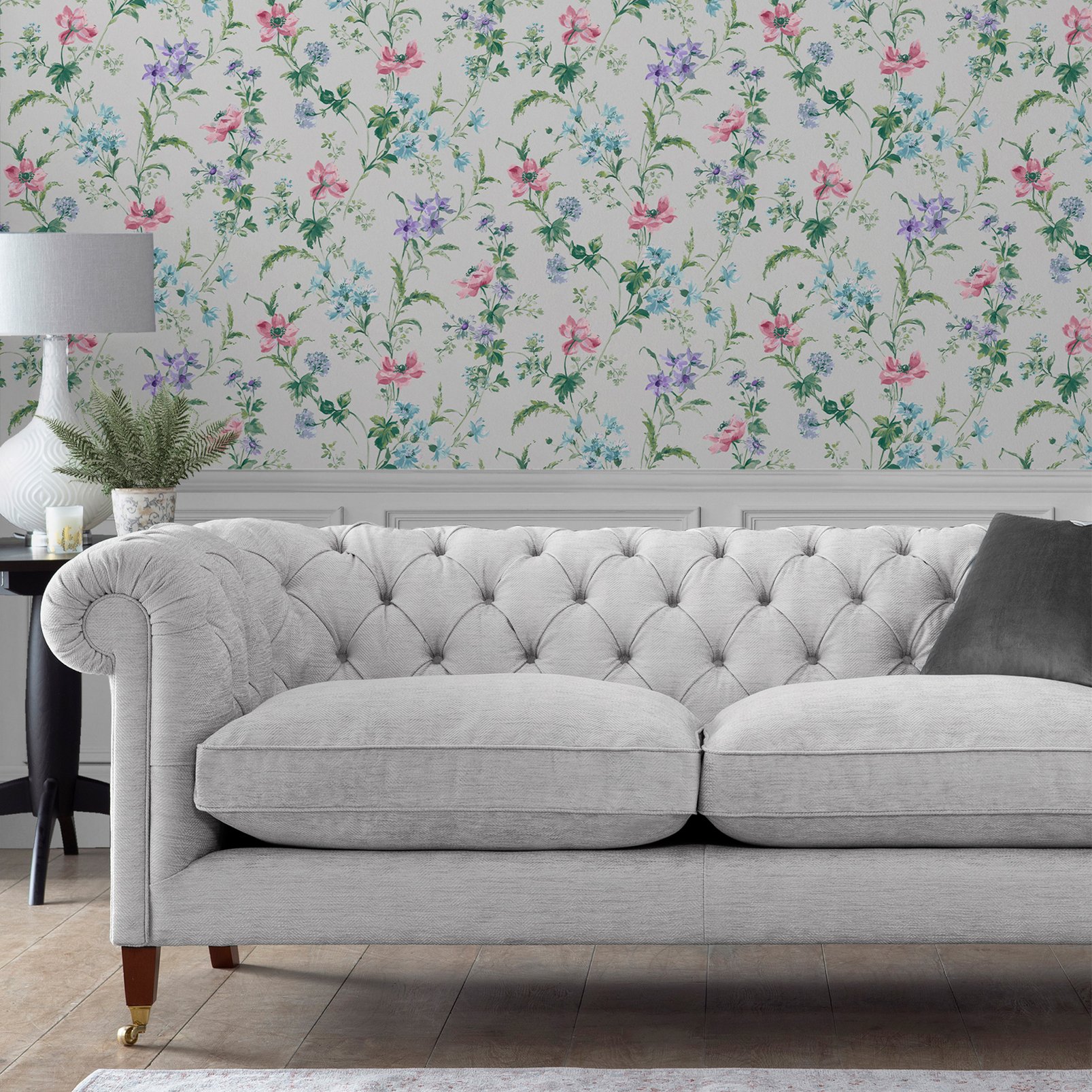 Laura Ashley Poppy Meadow Pale Violet Wallpaper - 127406_ROOMSET_POPPY MEADOW PALE VIOLET_01.jpg