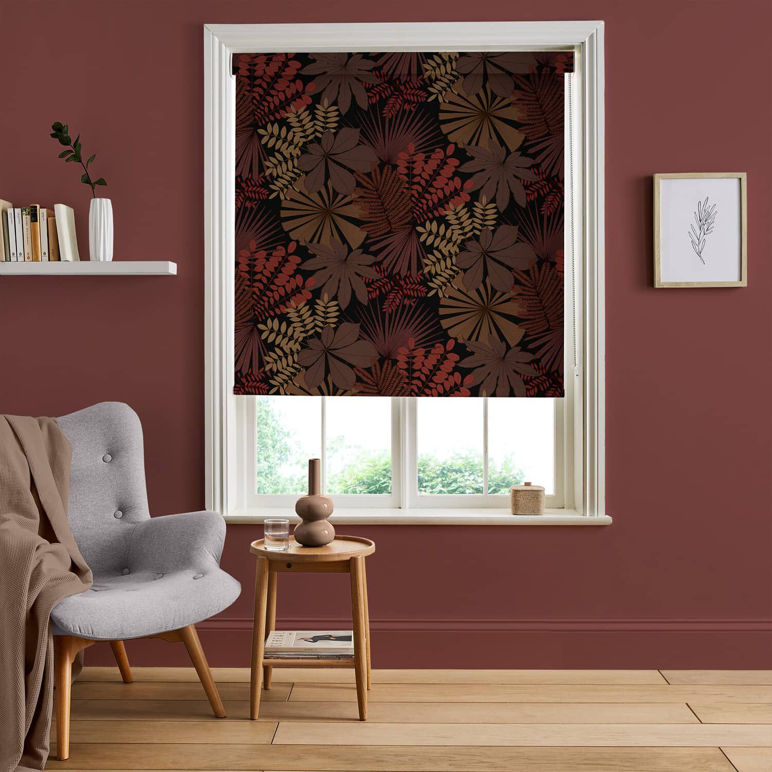 Bohemia Alizarin Roller Blind